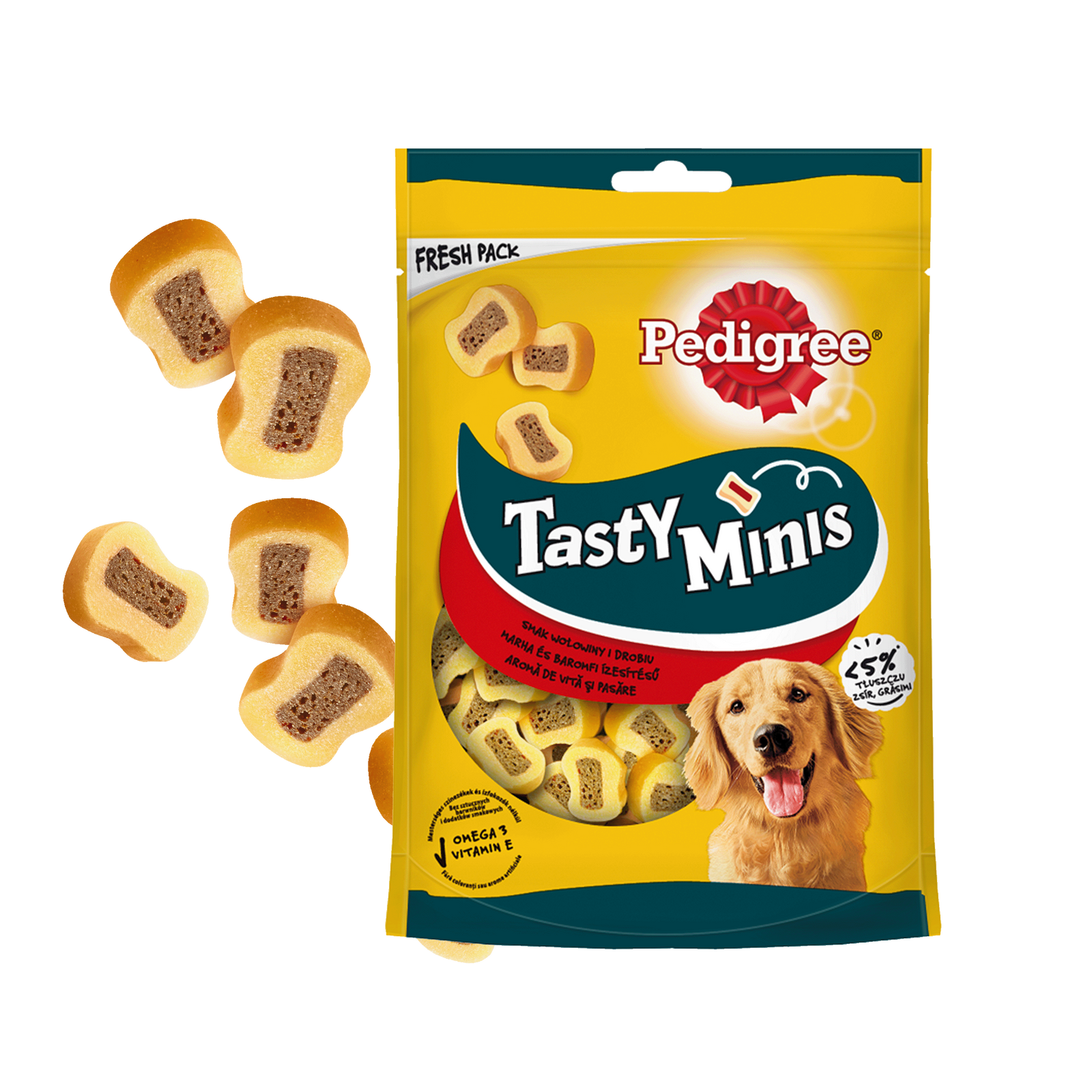 Pedigree Tasty Bites wołowina adult 155 g