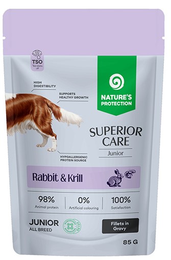 Nature's Protection Superior Care królik, kryl junior 85 g