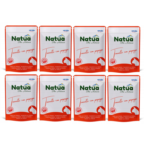 Natua tuńczyk z papają w galaretce 70 g × 8