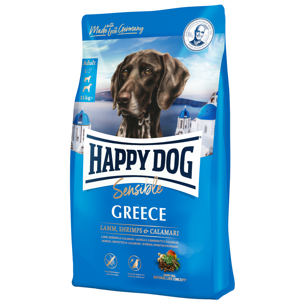 Happy Dog Sensible jagnięcina, kalmary, krewetki 1 kg