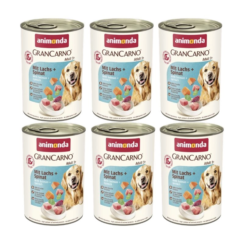 Animonda GranCarno łosoś ze szpinakiem adult 400 g × 6