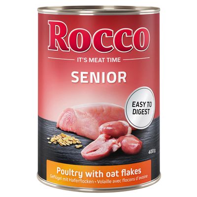 Rocco drób z płatkami owsianymi senior 400 g × 6