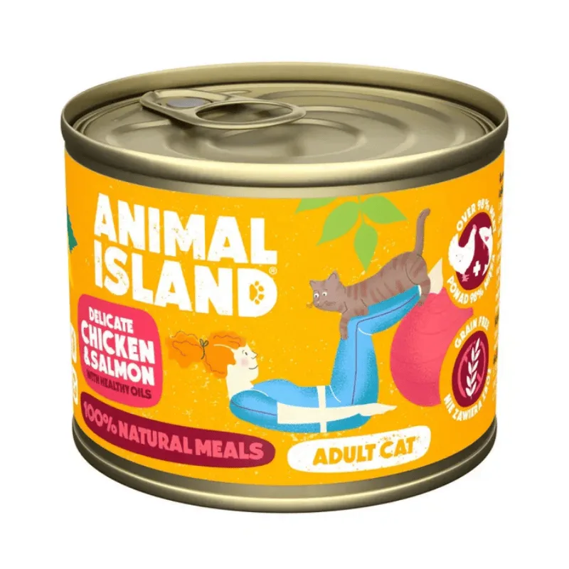 Animal Island Everyday kurczak, łosoś kawałki adult 200 g