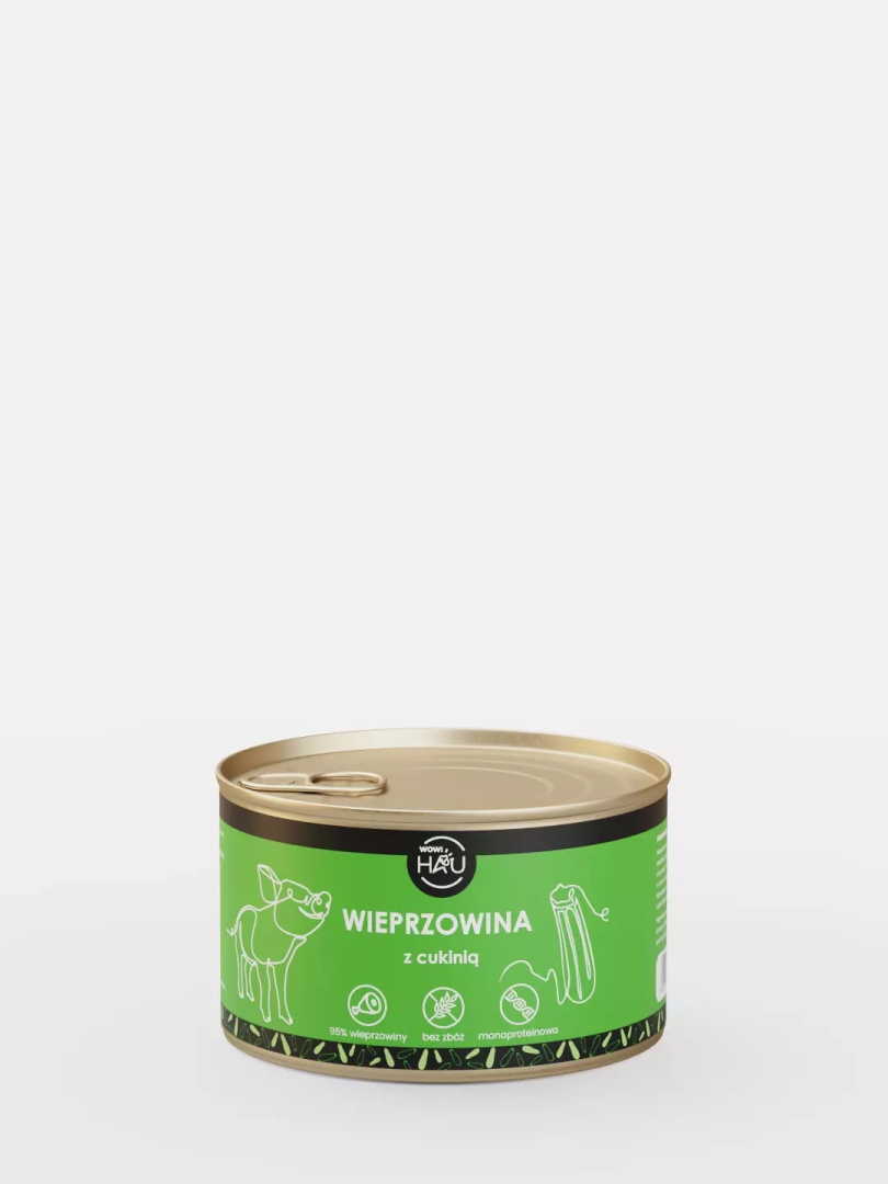 WOW!PETS wieprzowina z cukinią 410 g