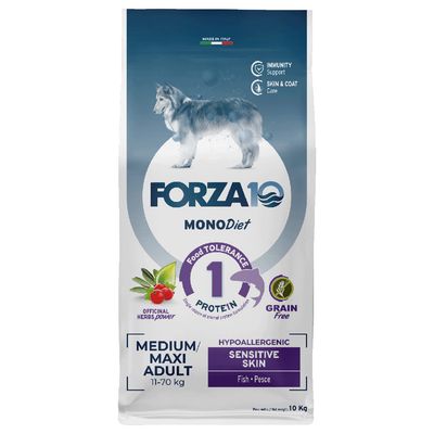 Forza10 MonoDiet ryba adult średnie rasy, duże rasy 10 kg
