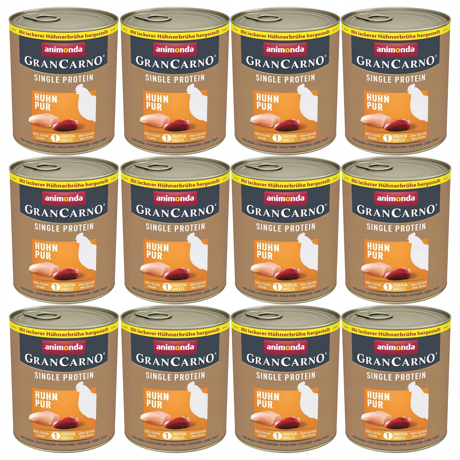 Animonda GranCarno Single Protein kurczak adult 800 g × 12