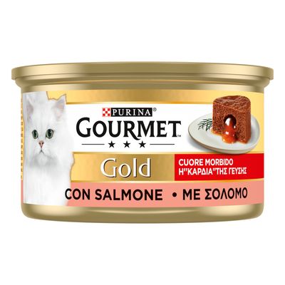 Purina Gourmet Gold Melting Heart łosoś pasztet 85 g × 48