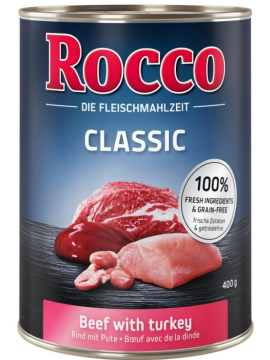 Rocco Classic indyk, wołowina adult 400 g