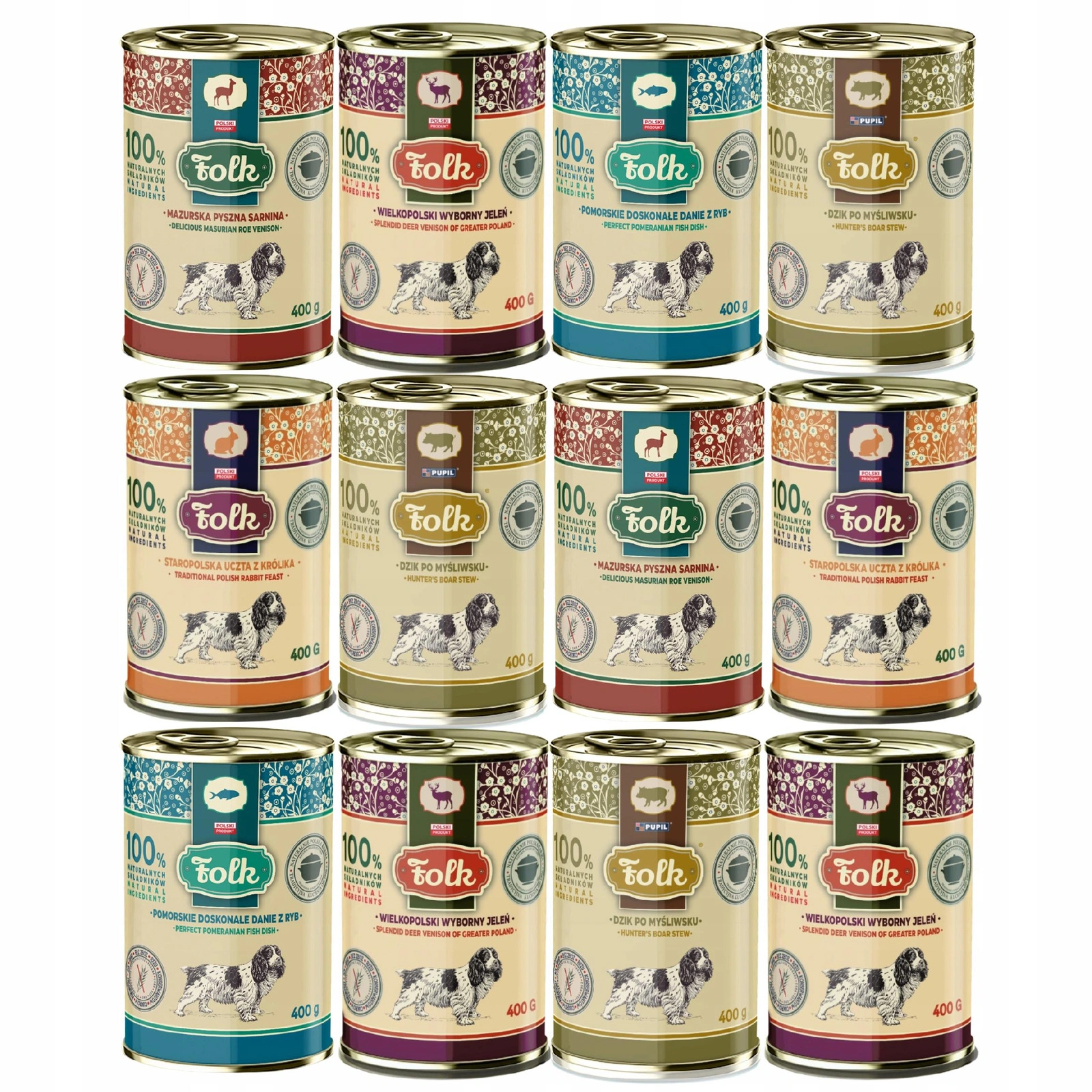 Folk mix smaków adult 400 g × 12