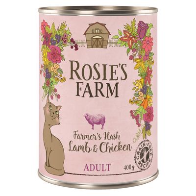 Rosie's Farm jagnięcina, kurczak w bulionie adult 400 g × 6