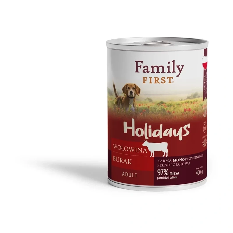 Family First Holidays wołowina z burakiem adult 400 g