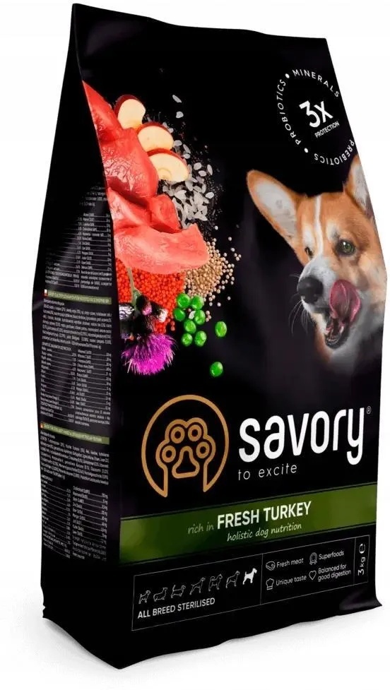 Savory indyk adult 3 kg
