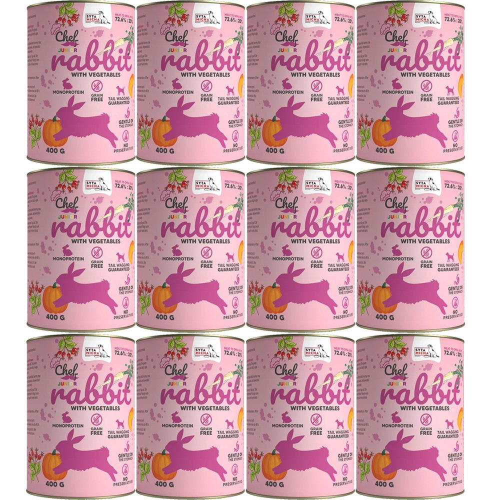 Syta Micha CHEF królik 400 g × 12