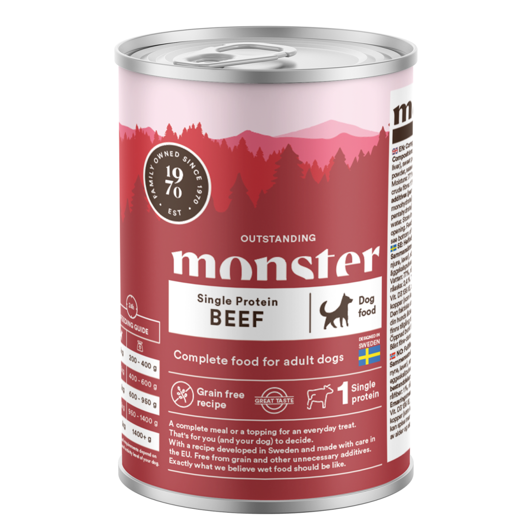 Monster Dog Single Protein wołowina adult 400 g