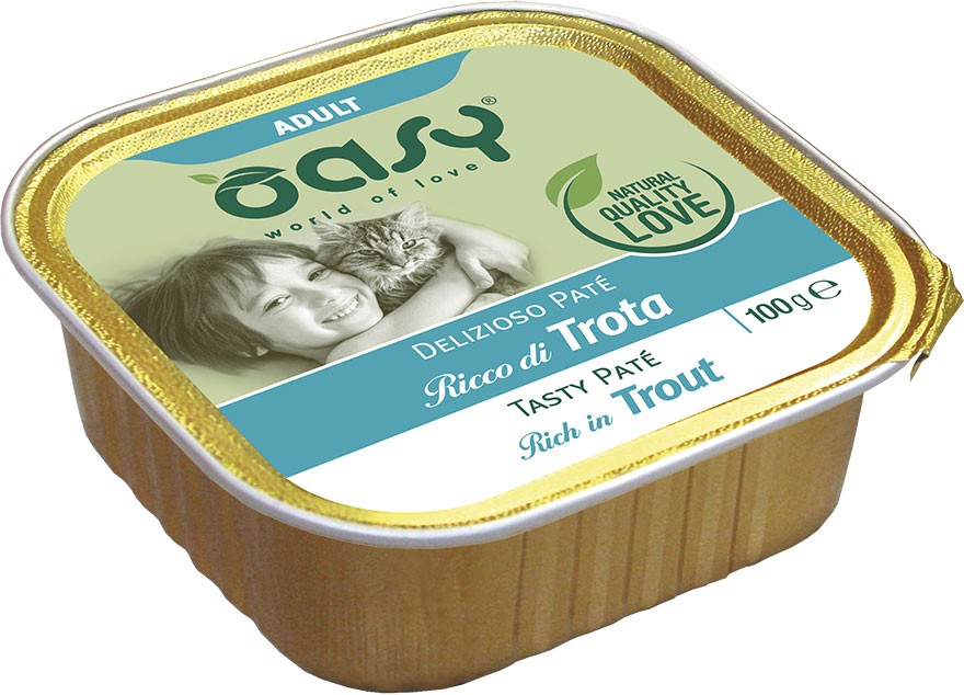 Oasy Delizioso Paté pstrąg pasztet adult 100 g