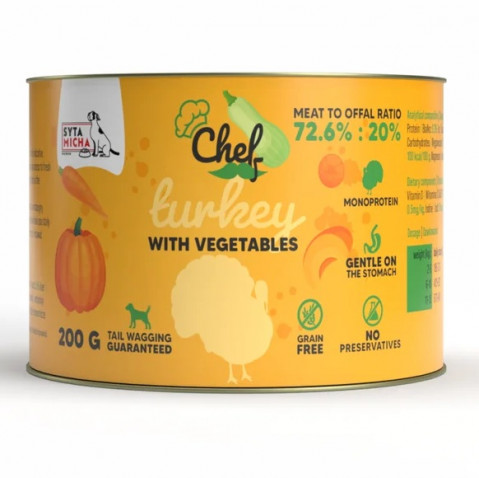 Syta Micha Chef indyk adult 200 g
