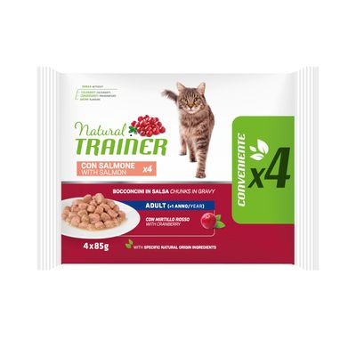 Trainer Natural łosoś w sosie adult 85 g × 4