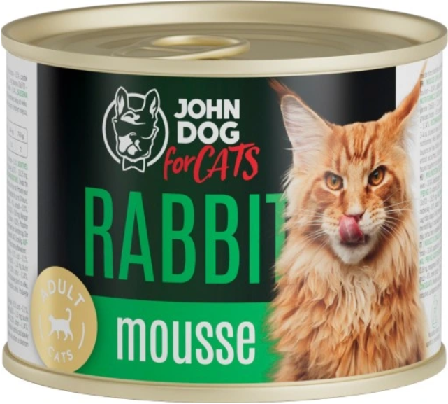 John Dog For Cats królik pasztet adult 200 g