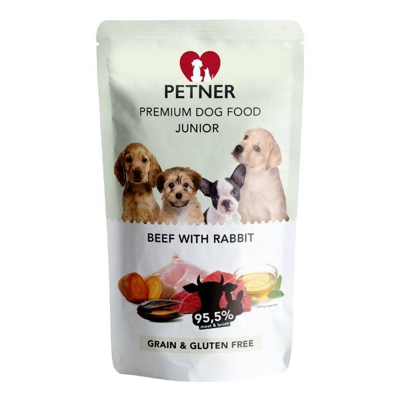 Petner wołowina, królik junior małe rasy 500 g