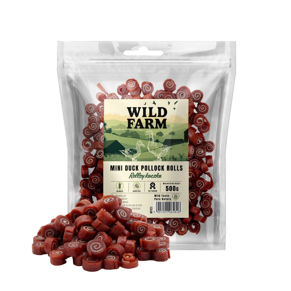 Wild Farm Rollsy kaczka 500 g