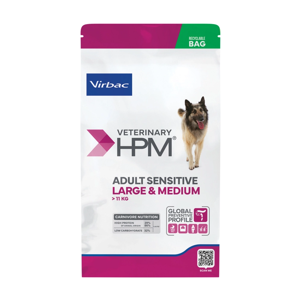 Virbac Veterinary HPM Adult Sensitive Digest średnie i duże rasy 12 kg