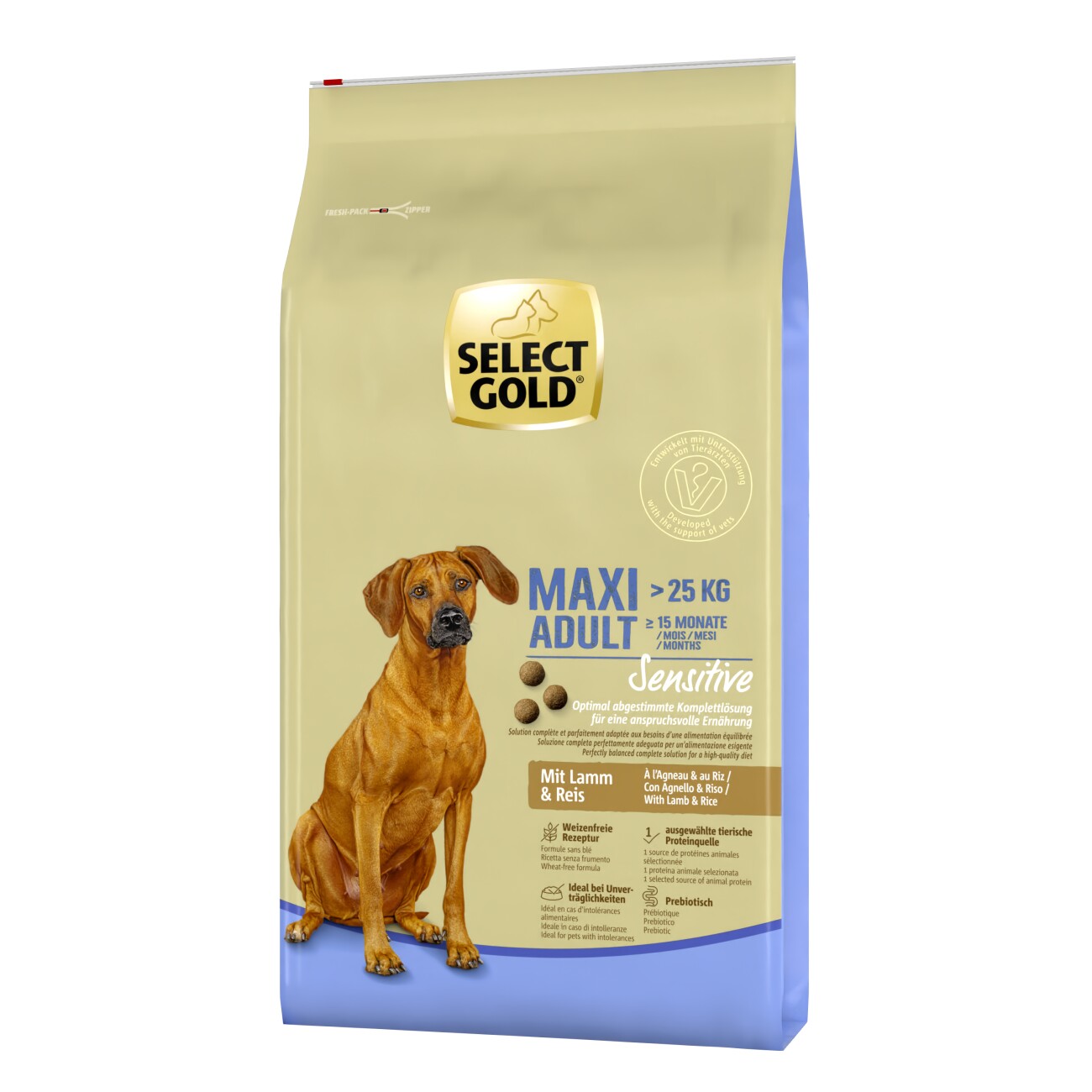 Select Gold Sensitive jagnięcina adult duże rasy 12 kg