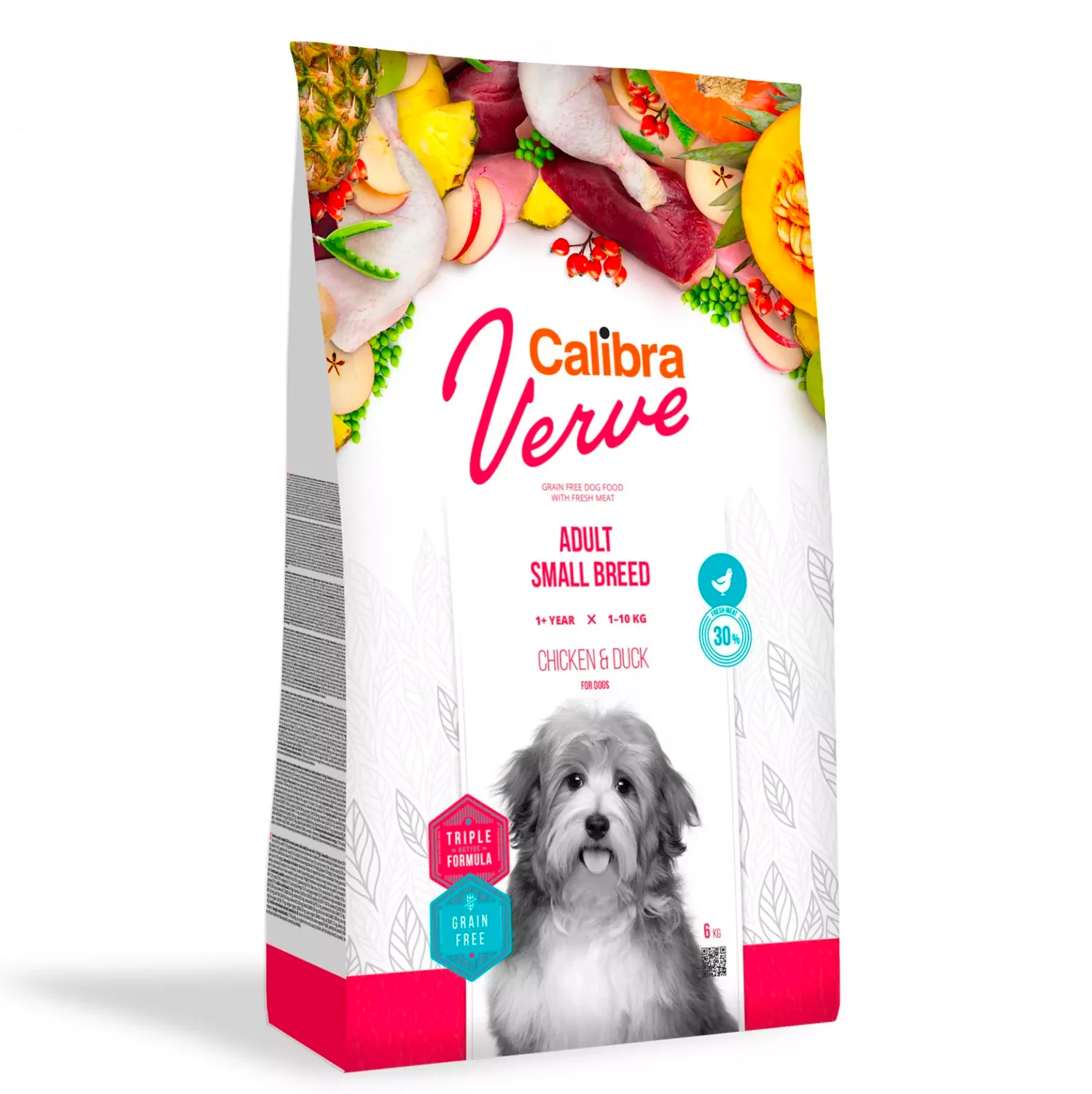 Calibra Dog Verve GF kurczak, kaczka adult małe rasy 6 kg