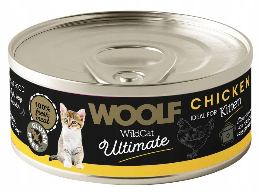 Woolf Ultimate kurczak pasztet kitten 85 g