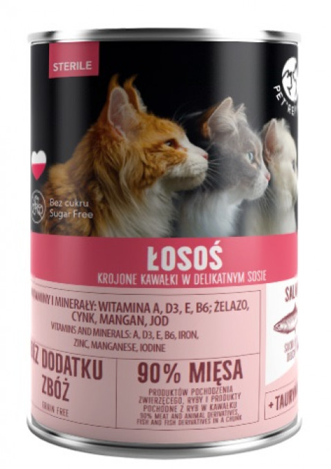 PetRepublic Sterilised łosoś w sosie adult 400 g
