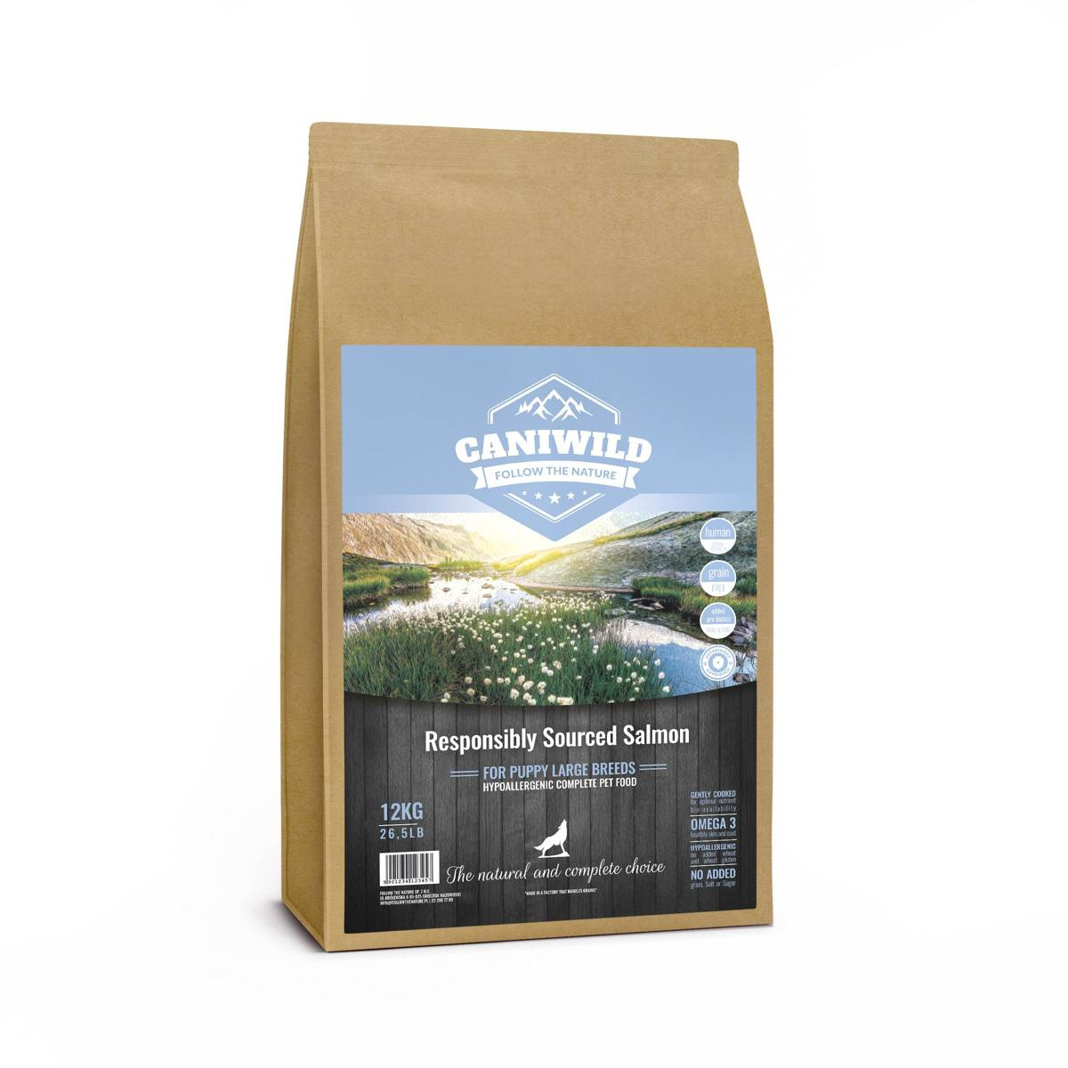 Caniwild Responsibly Sourced łosoś puppy duże rasy 12 kg