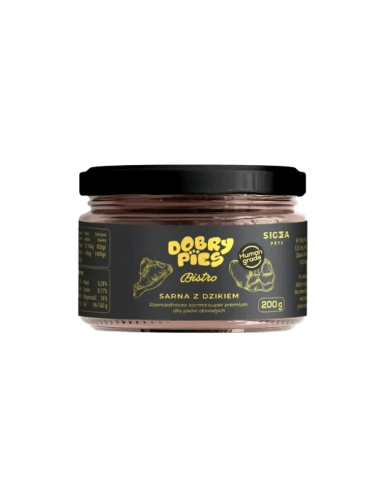 Dobry Pies Bistro Premium dzik, sarna 200 g