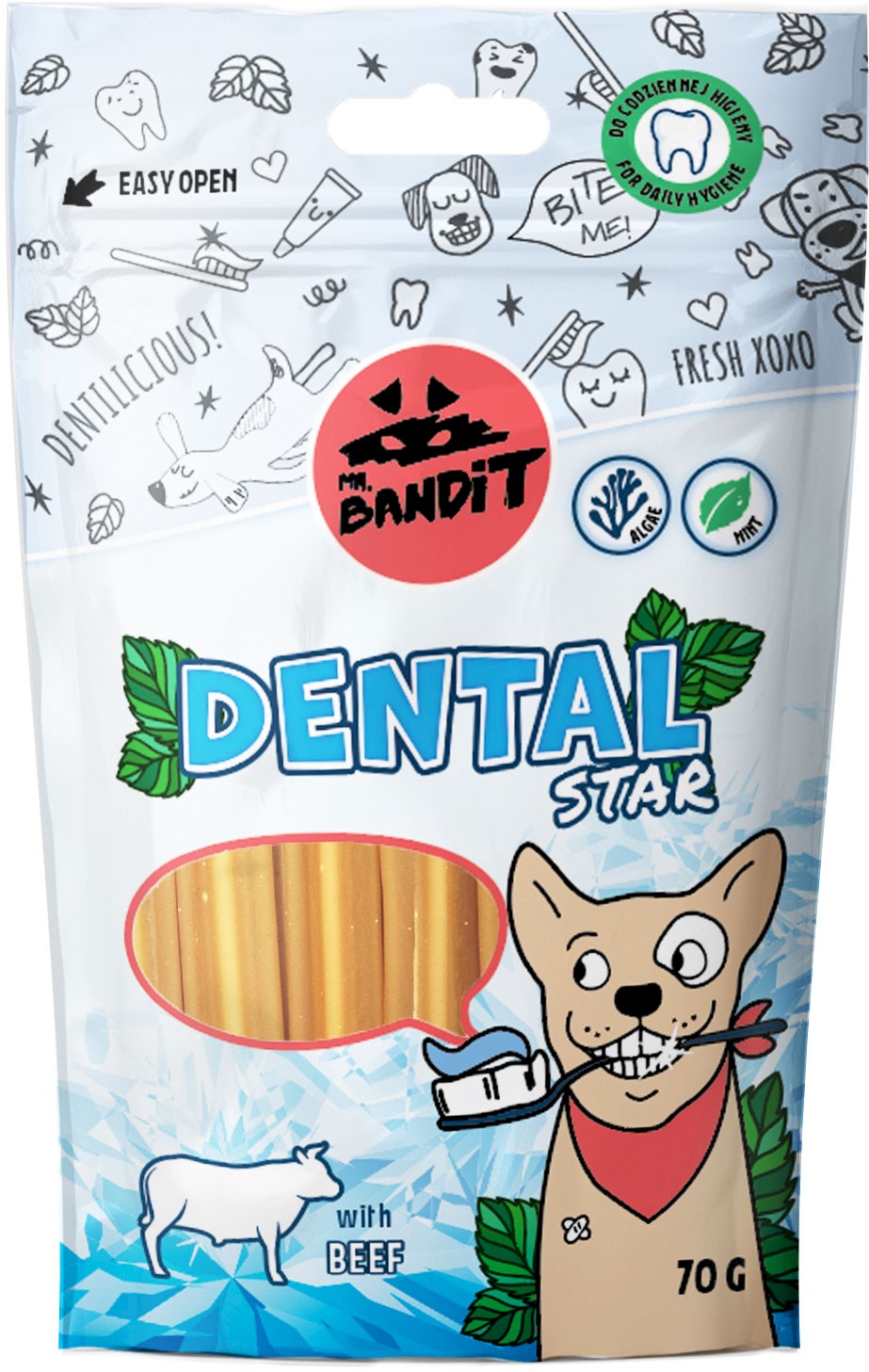 Mr. Bandit Dental Stars wołowina 70 g