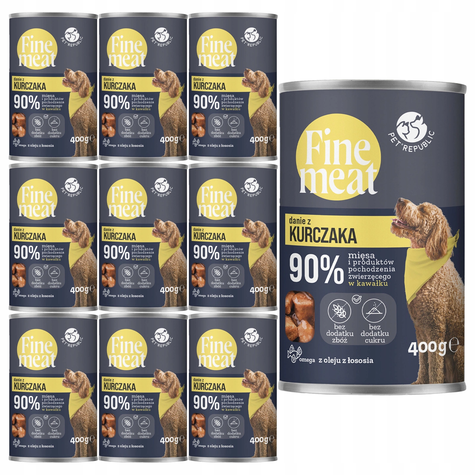 Pet Republic Fine Meat kurczak 400 g × 10