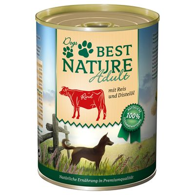 Best Nature jagnięcina, królik, kurczak, wołowina adult 400 g × 6