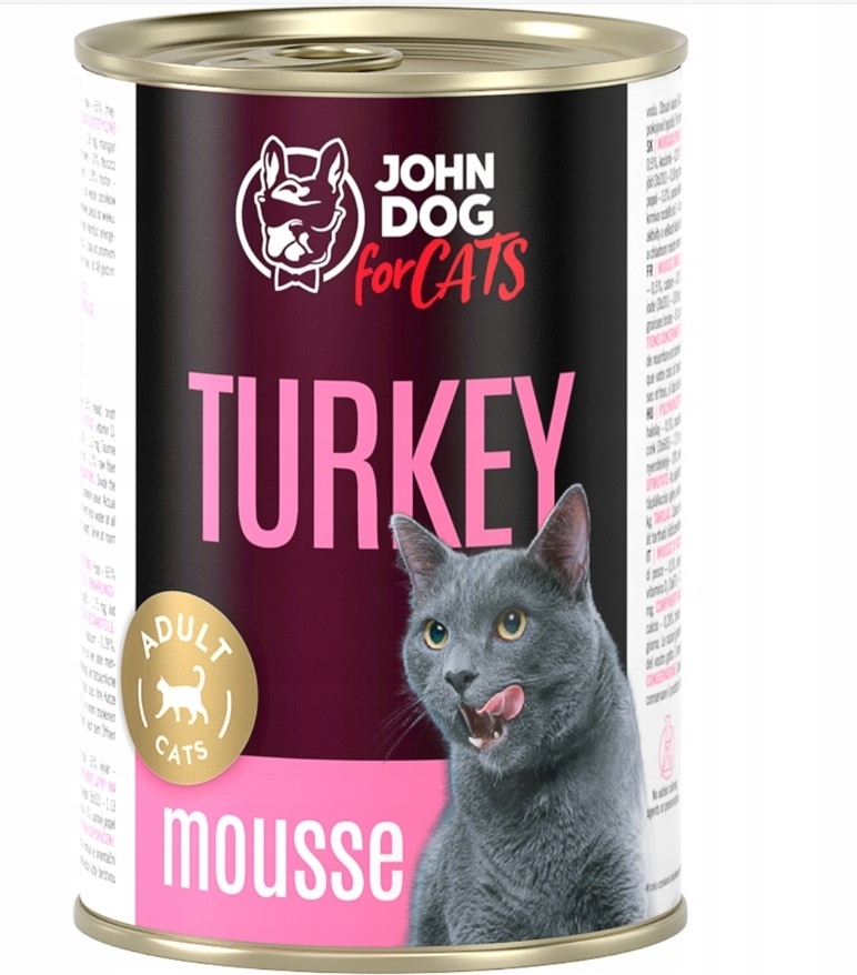 John Dog For Cats indyk pasztet adult 400 g