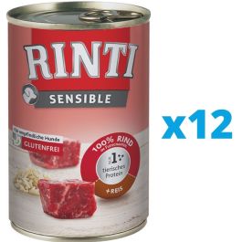 Rinti Sensible wołowina z ryżem adult 400 g × 12
