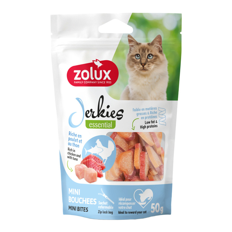 Zolux Jerkies kurczak, tuńczyk 50 g