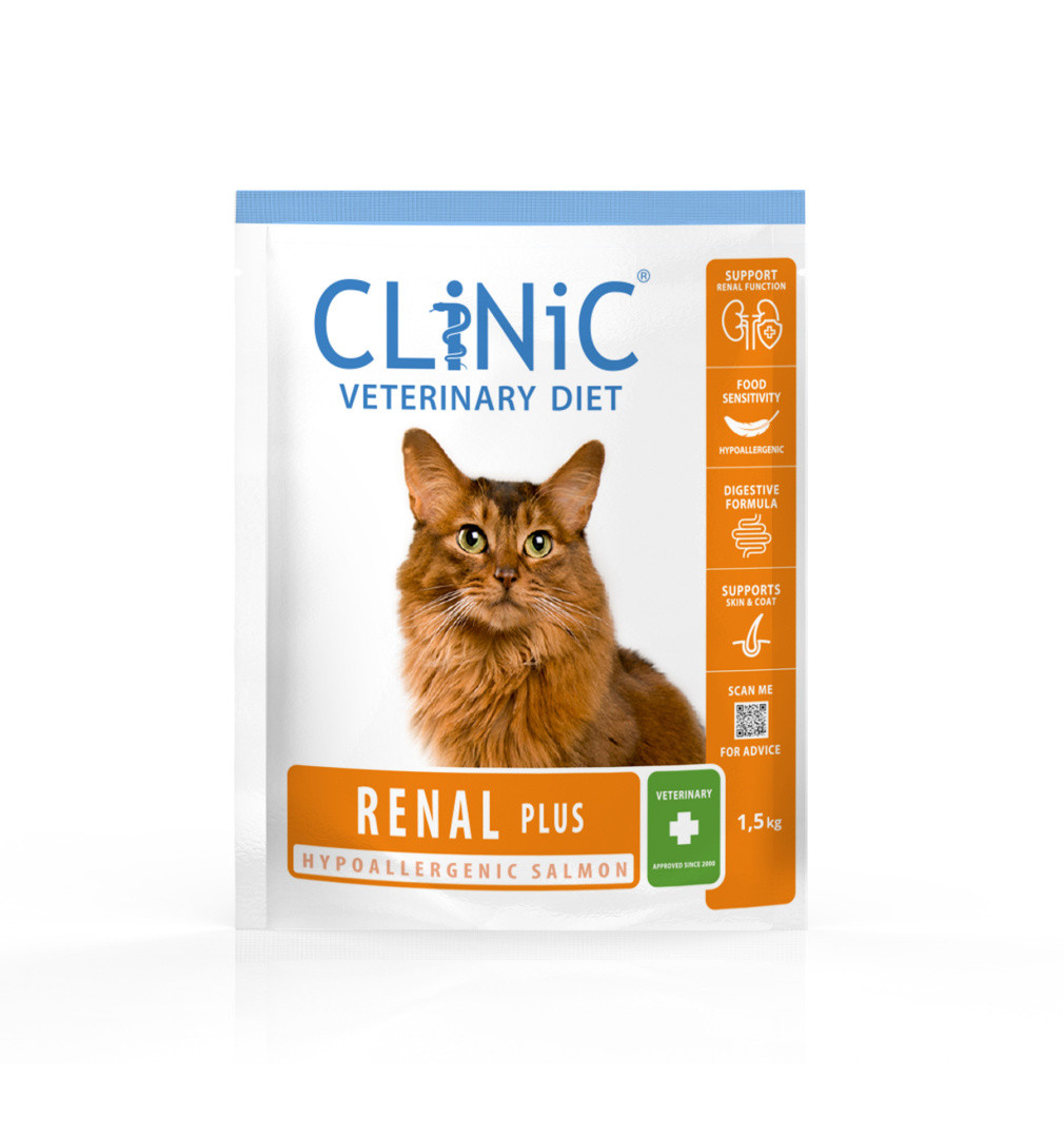 CLiNiC Veterinary Diet Renal Plus łosoś adult 1,5 kg