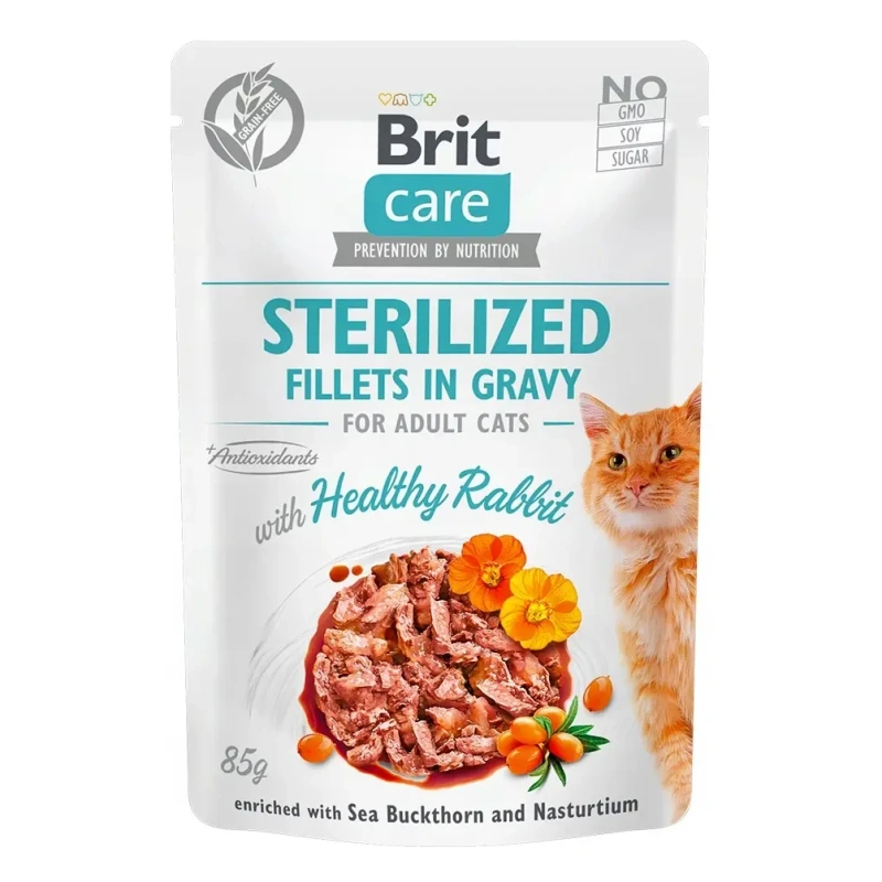 Brit Care Sterilised królik w sosie 85 g