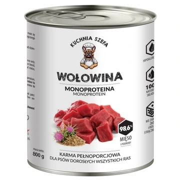 Kuchnia Szefa Monoproteina wołowina 800 g