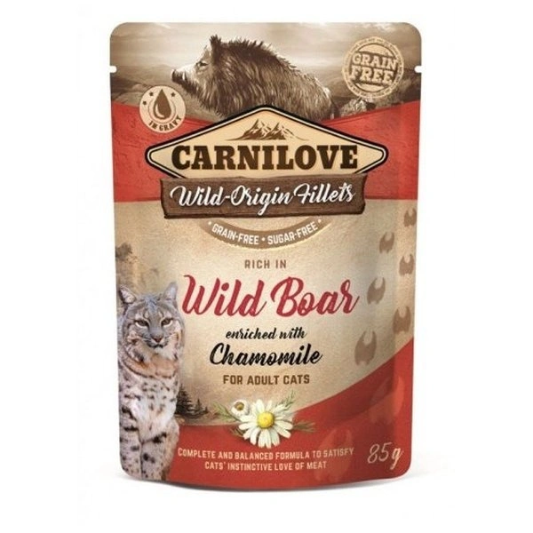 Carnilove dziczyzna z rumiankiem w bulionie adult 85 g