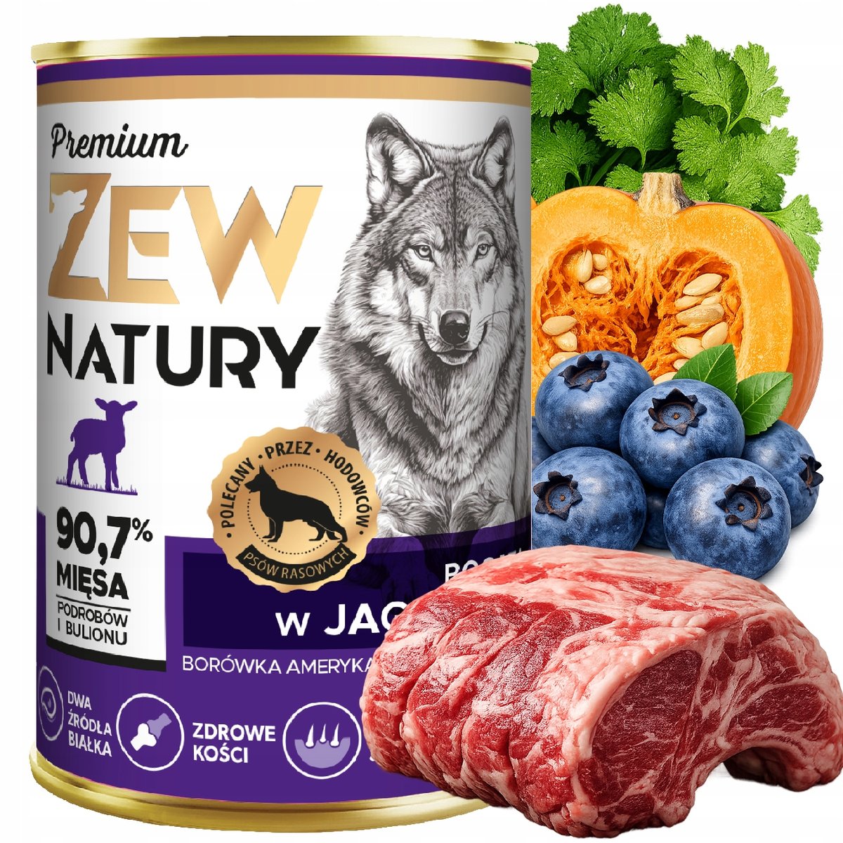 Zew Natury Premium jagnięcina 400 g × 10