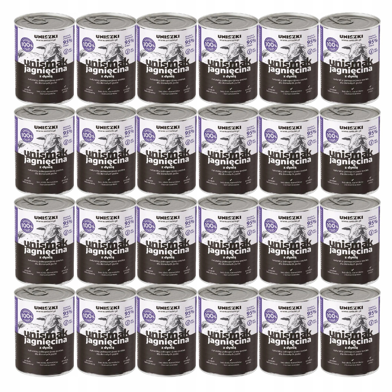 Uniszki Unismak jagnięcina adult 800 g × 24