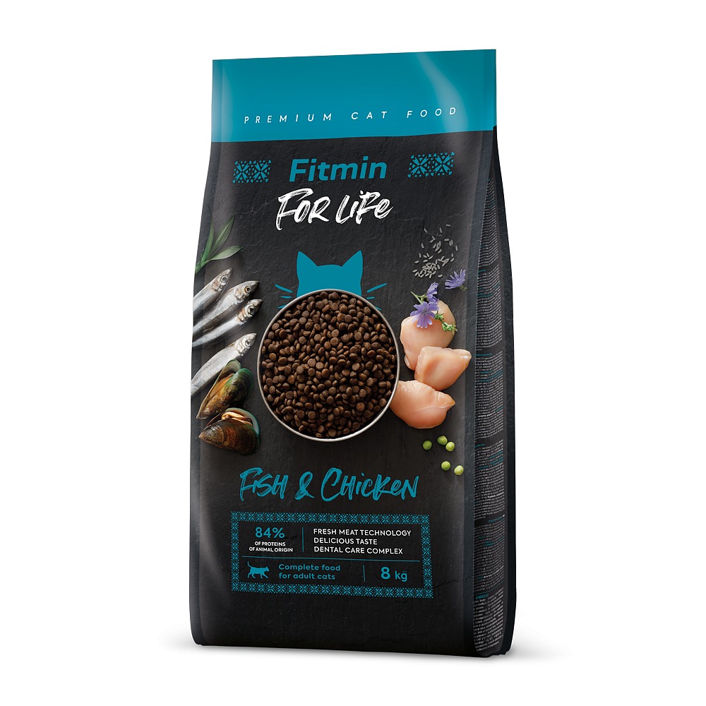 Fitmin For Life Dental kurczak, ryby adult 8 kg