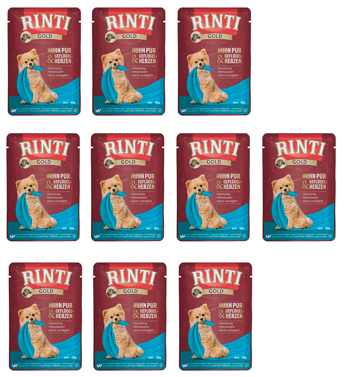Rinti Gold drób, kurczak małe rasy 100 g × 10