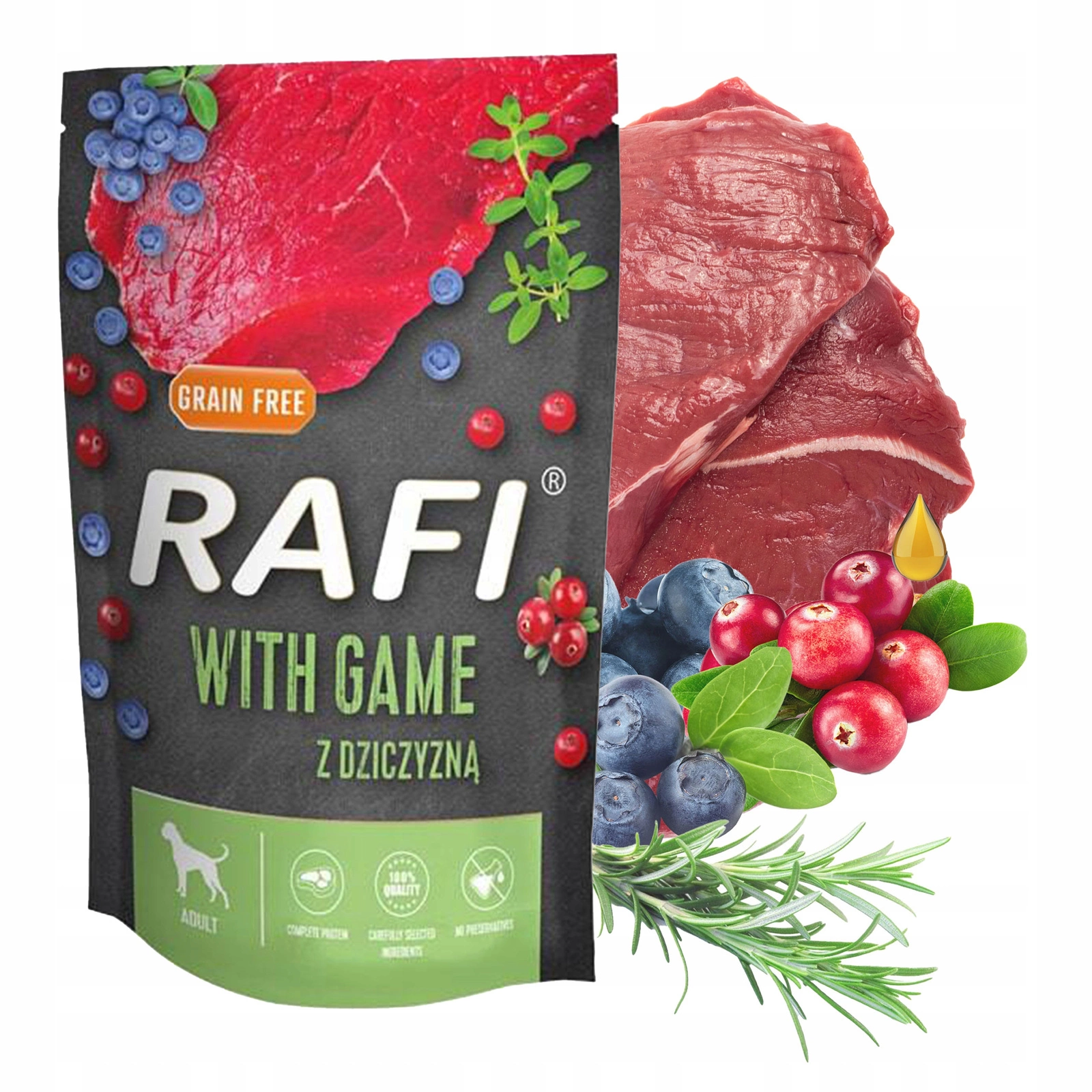 Rafi dziczyzna adult 500 g