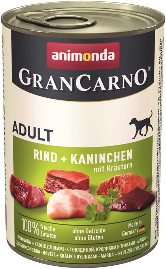 Animonda GranCarno wołowina, królik adult 400 g