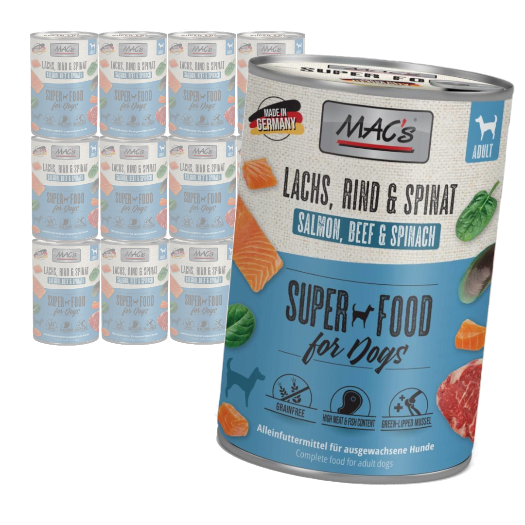 MAC's wołowina, łosoś 400 g × 12