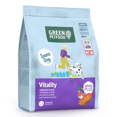 Green Petfood InsectDog kaczka, owady adult 900 g