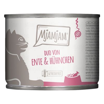 MjAMjAM Duo Digestive kaczka i kurczak z marchewką 200 g × 6